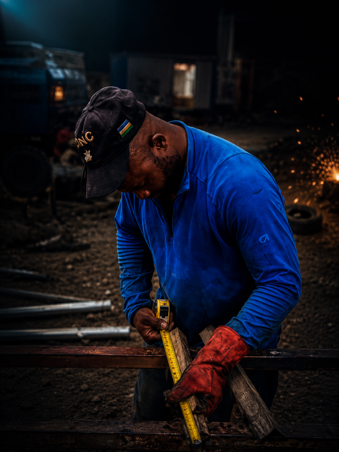 True Light Steels welder fabricating steel in Abuja